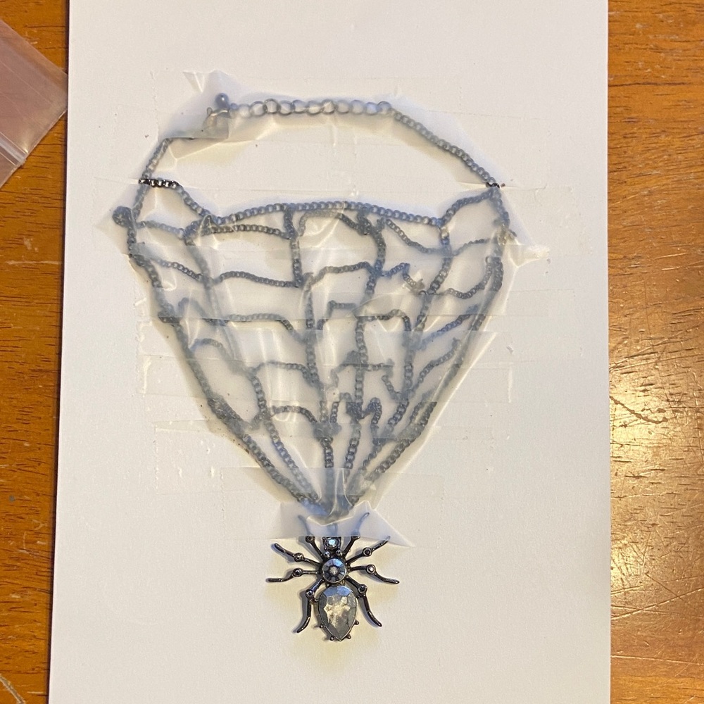 Spider Web Bracelet with Gem